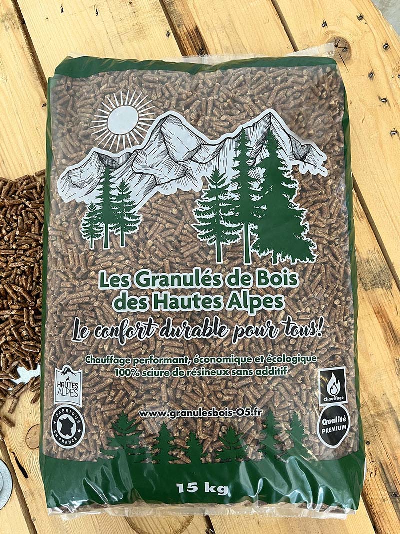 sac granulés bois
