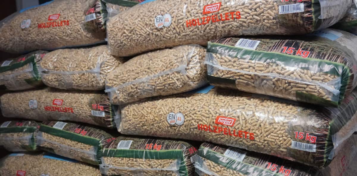 sac de granulés de bois