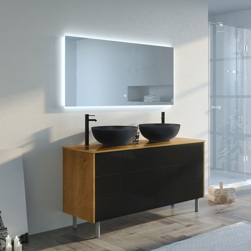 meuble salle de bain en bois